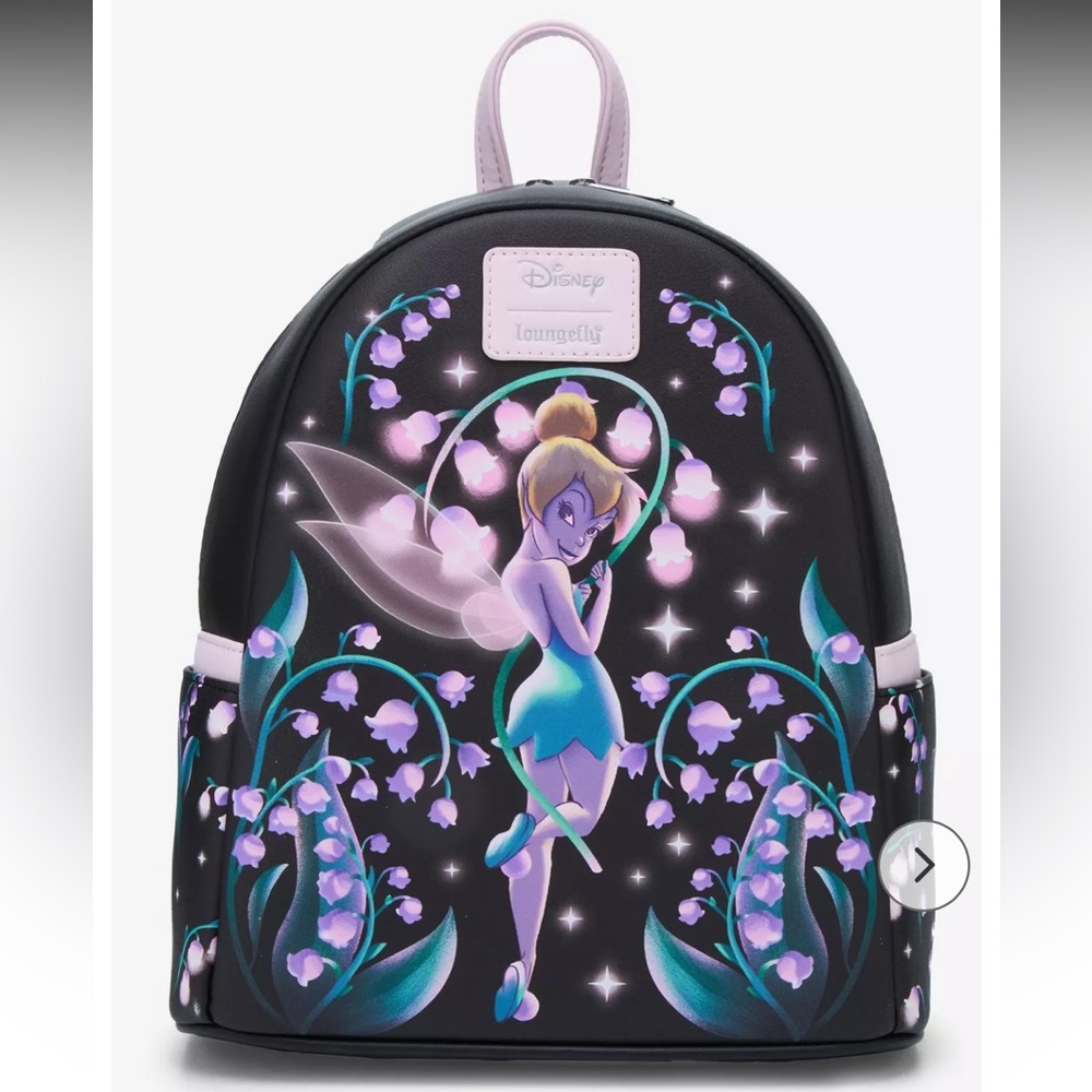 Loungefly Disney  NWT Peter Pan Tinker Bell Floral
Mini Backpack
